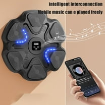 Wall Mounted Musical Boxing Machine with LED Lights, Portable Stress Relief Punching Bag for Adults & Kids, Home Office Desk Fitness Training Gear for Boxing Kicking