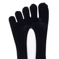 thumbnail image 5 of Dewadbow Women Solid Seamless Low Cut Crew Ankle Five Finger Toe Boat Socks, 5 of 6
