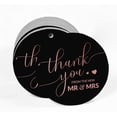 thumbnail image 2 of Inkdotpot Pack Of 50 Thank You From The New Wedding Favor Paper Tags Craft Real Rose Gold Foil Hang Tags, 2 of 6