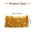 thumbnail image 2 of Uxcell Fleco de Lentejuelas de 10 Yardas de 6.3 Pulgadas de Ancho para Manualidades, Dorado, 2 of 6