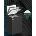 thumbnail image 7 of TABU Chest Freezer, 3.5 Cu ft Deep Freezer, Garage Ready, Adjustable Temperature, Black, 7 of 7