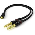 epacks Headphone Splitter for Computer 3.5mm Female to 2 Dual 3.5mm