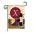 thumbnail image 4 of Breeze Decor 80218 Wine J Monogram 2-Sided Impression Garden Flag - 13 x 18.5 in., 4 of 7