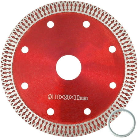 

MTFun 4.3 Inch Diamond Saw Blade Fast Cutting Circular Saw Blade Dry Wet Diamond Cutter Disc Durable Diamond Cut Off Wheel for Concrete Granite Masonry Marble Ceramics Porcelain