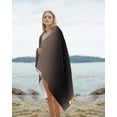thumbnail image 2 of Brown Black Ombre Beach Towels Oversized Super Absorbent, Modern Gradient Abstract Art Lightweight Bath Towel Quick Dry Sets For Bathroom/Pool/Rv Camping/Beach Play/Gym Room/Picnic 35"x70", 2 of 8