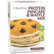 BariWise Protein Pancake & Waffle Mix, Chocolate Chip, 7 Packets, (23 g) Each