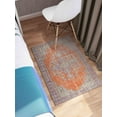 thumbnail image 6 of Medallion Rug, Machine Washable Rugs, Thin Rug, Chenille Printed Design Rug, Floor Rugs, Luxury Rug, Orange Rug, Modern Rugs, Front Door Rugs, 5.2'x7.5' - 160x230 cm, 6 of 8