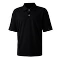 thumbnail image 7 of Polo Shirts for Men Short Sleeve Collared Golf Shirt Work Performance Athletic Polos with Pocket Black 3XL, 7 of 7