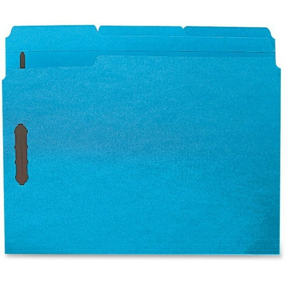 Business Source, BSN17267, Colored Fastener Folders, 50 / Box, Blue