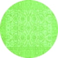 thumbnail image 1 of Ahgly Company Indoor Round Oriental Green Traditional Area Rugs, 8' Round, 1 of 4