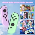 thumbnail image 7 of Wireless Controller for Nintendo Switch Controller with Dual Vibration & 6-Axis Gyro Sensor - Purple&Green, 7 of 7