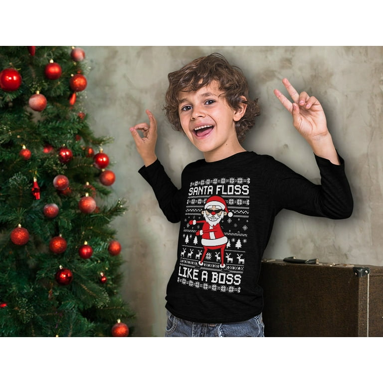 Floss like a boss christmas jumper sale