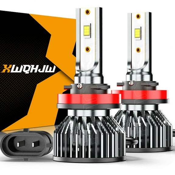 H11 For Nissan Kicks 2018-2019 1.6L LED Headlight Kit Low Bulbs 30000LM 6000K White 2Pack