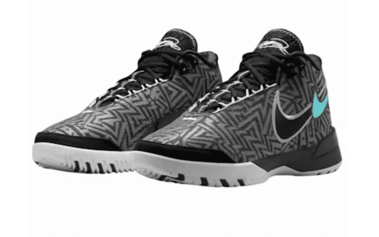 Lebron NXXT Genisus Basketball Shoes (HF0712-004, Black/White/Smoke Grey/Light Smoke Grey) Size 10
