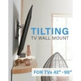 thumbnail image 2 of SANUS Tilting TV Wall Mount for 42" to 90" TVs - Universal Low Profile TV Bracket w/ 12 degree Tilt - DIY Install w/ Included Hardware - VLT7, 2 of 8