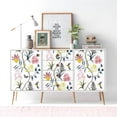 thumbnail image 6 of Floral Peel and Stick Wallpaper - Vintage Flowers and Butterfly Contact Paper 17.7 in x 393.7 in - White Floral Birds Self Adhesive Removable Wallpaper for Bathroom, 6 of 9