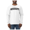 thumbnail image 2 of Wild Bobby State of Mississippi College Style Men Long Sleeve Shirt, 2 of 6