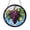 Acrylic 3.5 Inch, variant on Grapes Stained Glass Style Window Suncatcher, Vineyard Fruit Art Panel, Decorative Glass Style Window Hanging for Kitchen Decor and Rustic Home Interior Accent Gift
