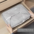 thumbnail image 5 of DOKEHOM 80L Freestanding Laundry Hamper with Handle, Collapsible Large Cotton Storage Basket for Clothes (Grey), 5 of 9