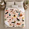 thumbnail image 5 of Playful Dachshund Beach Vacation Pattern Whimsical Summer Dog, Playful Pet Portrait Pattern, Warm Flannel Blanket for Living Room and Bedroom, Dog Lovers Christmas Gift, Pet Lover Home Decor, 5 of 9