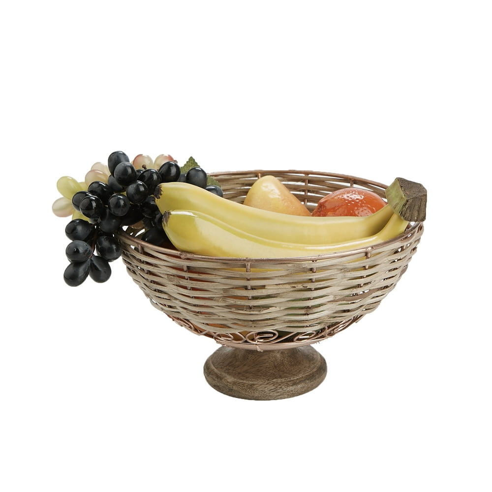 Mind Reader Small Fruit Bowl, Fruit Display, Decorative Fruit Bowl