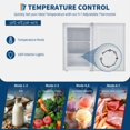 thumbnail image 3 of Studyset 3.0 Cu.Ft Upright Freezer with Reversible Door - Compact Single Door Freezer for Apartments/Dorms/Office/Garage, Ultra-Quiet, Space-Saving Design, White, 3 of 7