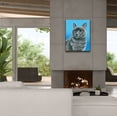 thumbnail image 3 of Epic Graffiti 'Gray Cat' by Rebecca Wang Art, Acrylic Glass Wall Art, 26"x34", 3 of 8