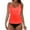 Watermelon Red, variant on WTOBBY Women's Solid Color Bikini Set Two-Piece V-Neck Swimsuit Adjustable Straps with Bra Pads Summer Beach Swimwear,Dark Green XL