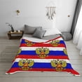thumbnail image 6 of Retro Russian Flag Warm Cozy Plush Throw Blanket for Couch Bed Sofa 50"x40", 6 of 7