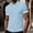 Light Blue, variant on FRSASU Mens Golf Shirts Short Sleeve Jacquard Polo T-Shirt V Neck Color Block Print Summer Casual Loose Breathable Collared Soft Tops White