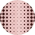 thumbnail image 1 of Ahgly Company Indoor Round Patterned Light Rose Pink Area Rugs, 6' Round, 1 of 1