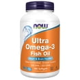 thumbnail image 1 of Now Foods | Ultra Omega 3 (500 EPA-250 DHA) 180 Cápsulas, Suplemento para el Apoyo Cardiovascular, 1 of 3
