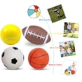 thumbnail image 4 of Set de balones deportivos Hymaz para niños con bomba de aire, fútbol y baloncesto, 4 of 5