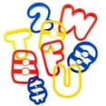 thumbnail image 3 of Plastic Cookie Cutters 50/Pkg-A-B-C & 1-2-3, 3 of 12