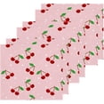 thumbnail image 2 of Dreamtimes 4 PCS Cherry White Dot Pattern Washcloths, 12 X 12 Inches Cotton Wash Cloths, Highly Absorbent and Soft Face Towels for Bathroom,Gym,Hotel and Spa, 2 of 7