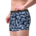 thumbnail image 3 of Wukai Tropical Leaves Print Men’s Underwear Breathable Boxer Briefs,&nbsp;Moisture Wicking & Breathable-X-Large, 3 of 7
