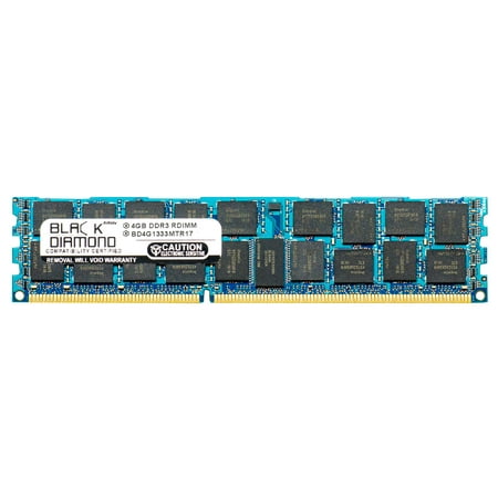 4GB RAM Memory for ASRock Motherboards 990FX Extreme9 240pin PC3-10600 DDR3 ECC Registered RDIMM 1333MHz Black Diamond Memory Module (Best Memory For Sabertooth 990fx)