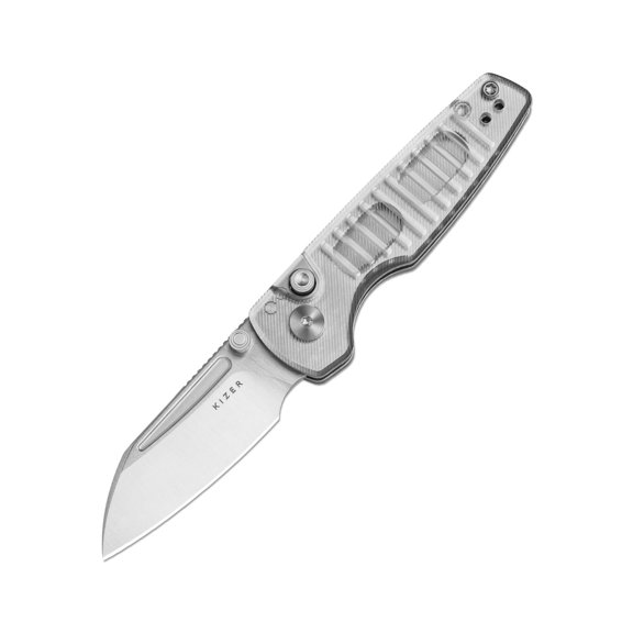 Kizer Pocket Folding Knife Parakeet, Nitro-V Steel Acrylic Handle Pocket Knife, V2706A2