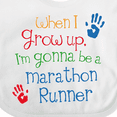 thumbnail image 4 of Inktastic Marathon Runner Future Boys or Girls Baby Bib, 4 of 4