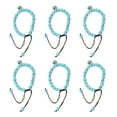 thumbnail image 3 of Pulsera de ojos azules elegante tejida a mano con ojos bohemios, pulsera de perlas para mamá, papá, amigas, 3 of 5
