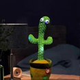 thumbnail image 3 of Dancing-Cactus Talking-Cactus Soft Plush Toy Fun Educational Toy Gift Built in 120 Pcs Songs for Kids 26s, 3 of 5