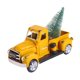 thumbnail image 3 of Camión de granja navideño, camioneta, modelo de automóvil, automóvil de granja de metal hecho a mano con amarillo, 3 of 9