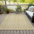 thumbnail image 6 of Addison Rugs Chantille Indoor/Outdoor Transitional Geometric Gold Washable Rectangle Rug, 5' x 7'6", 6 of 6
