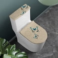 thumbnail image 2 of HELLHERO Toilet Top Cover Easy to Install for Hotel Dust-Proof Bathroom Toilet Cozy Set, 2 of 4