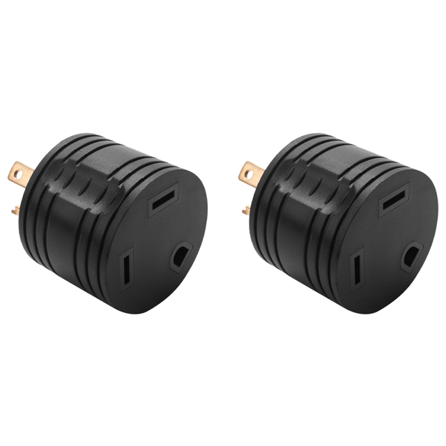 2X Adaptateur de Générateur RV 3-30A Mâle à 30A Femelle Prise de Courant RV 125V pour Remorque de Véhicule Récréatif L5-30P