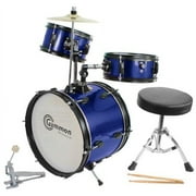 Gammon Drum Set Blue Complete Junior Kit With Cymbal Sticks Hardware And Stool