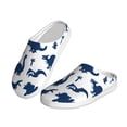 thumbnail image 2 of Daiia Cute Cartoon Dinosaurs Print Women’s Fuzzy Slippers Memory Foam Lightweight House Shoes Cozy Loafer Flannel House Shoes-39/40, 2 of 7