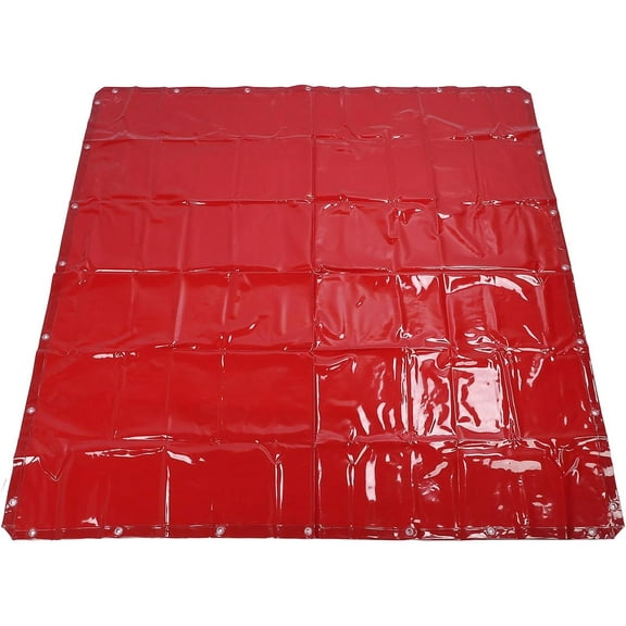 Gamvdout Protective Screen Welding Screen 5.7x5.7ft Red Flame Retardant Water Proof Level 6 Protective Polyethylene Welding Curtain for Workshop