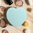 thumbnail image 4 of Unique Bargains 5 Pcs Heart-Shaped Face Makeup Sponge for Travel Light Blue Hydrophilic Polyurethane, 4 of 6
