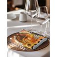 thumbnail image 6 of Thanksgiving Cloth Napkins Set of 8 Reusable Dinner Napkins, Fall Turkey Pumpkin Maple Leaf Black Plaid Cocktail Napkin Washable Table Napkins for Wedding/Holiday Party/Baby Shower 20"x20", 6 of 7